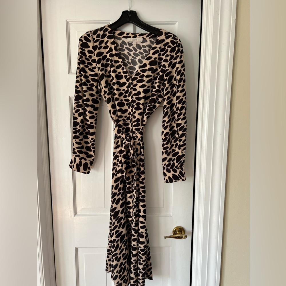 Belted dress - pretty print